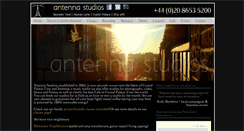 Desktop Screenshot of antennastudios.co.uk